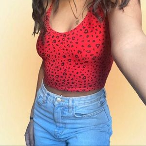 Sunday best cheetah print tank top
